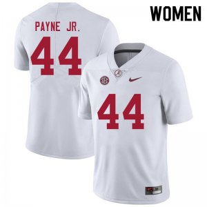NCAA Women's Alabama Crimson Tide #44 Damon Payne Jr. Stitched College 2021 Nike Authentic White Football Jersey AA17H52GY